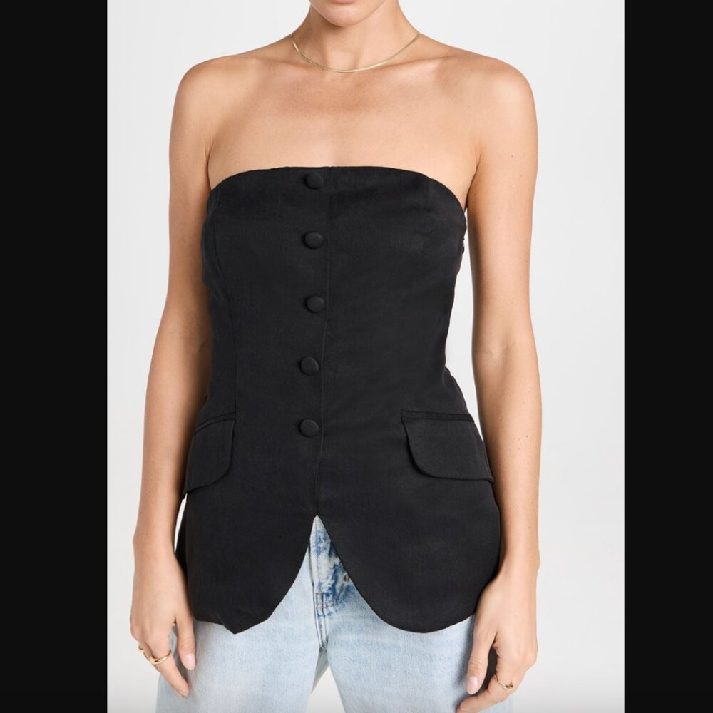 Reformation - Tonya Top in Black- NWT - Size 6